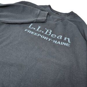 L.L. Bean Sweatshirt‎ Medium 100 Year Anniversary Embroidered Blue Long Sleeve